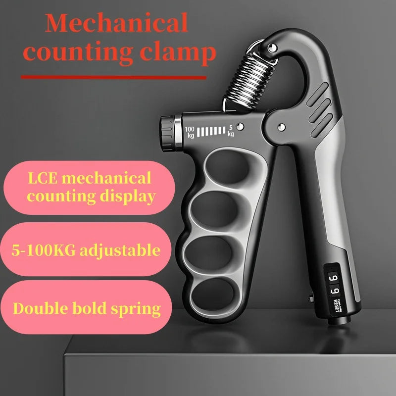 Hand Grip Strength Trainer – Adjustable 5–100kg