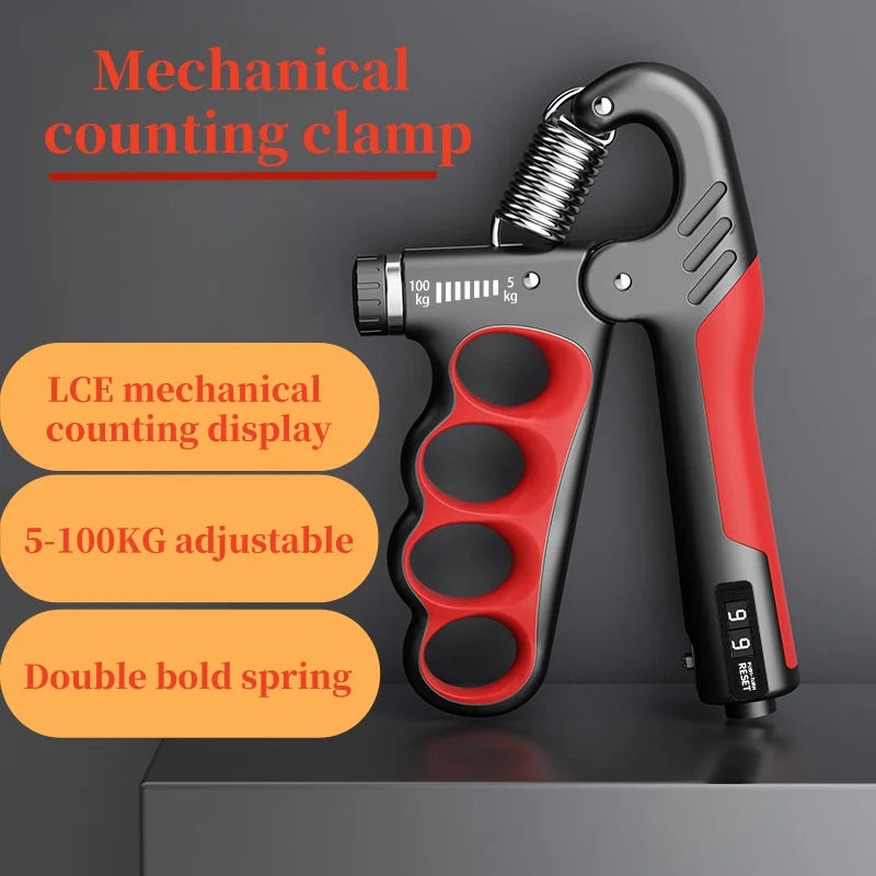 Hand Grip Strength Trainer – Adjustable 5–100kg
