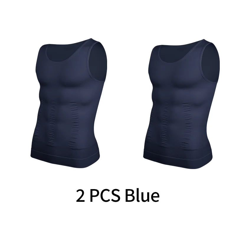 Mens Slimming Shirt Abs Abdomen Slim