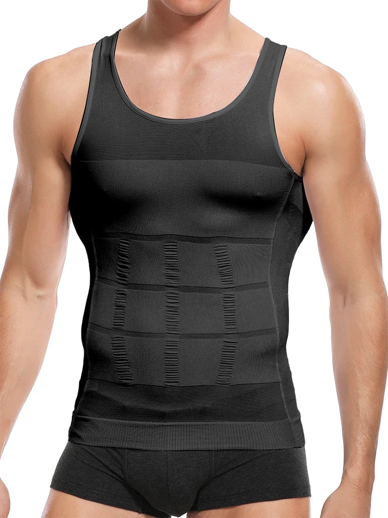 Mens Slimming Shirt Abs Abdomen Slim