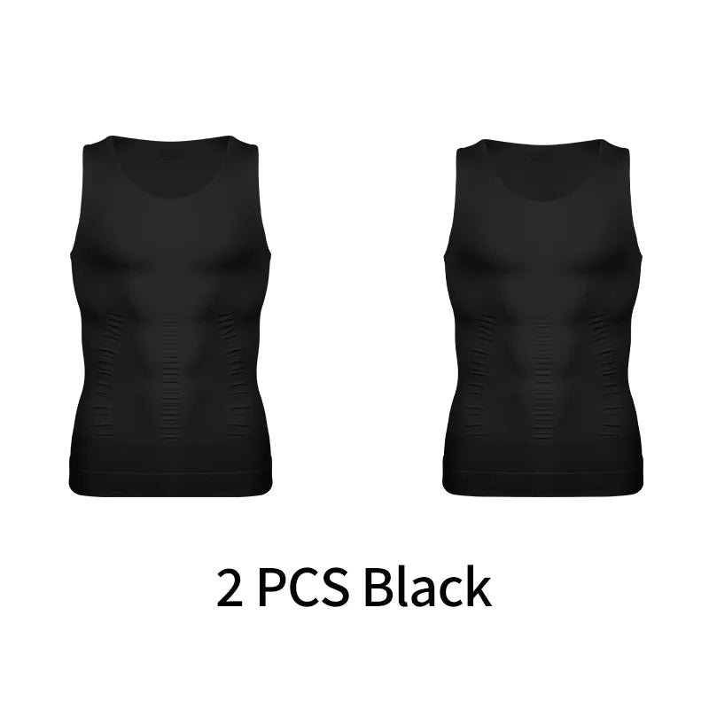 Mens Slimming Shirt Abs Abdomen Slim