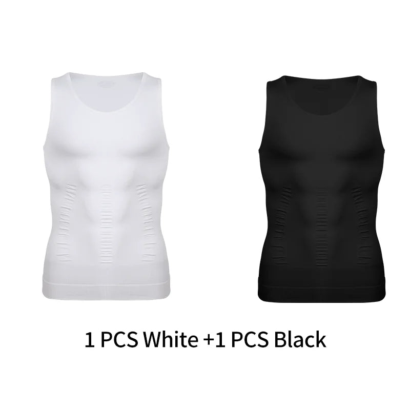Mens Slimming Shirt Abs Abdomen Slim