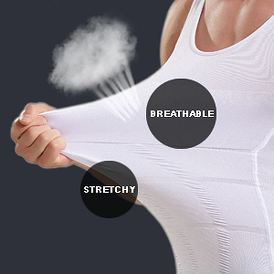 Mens Slimming Shirt Abs Abdomen Slim