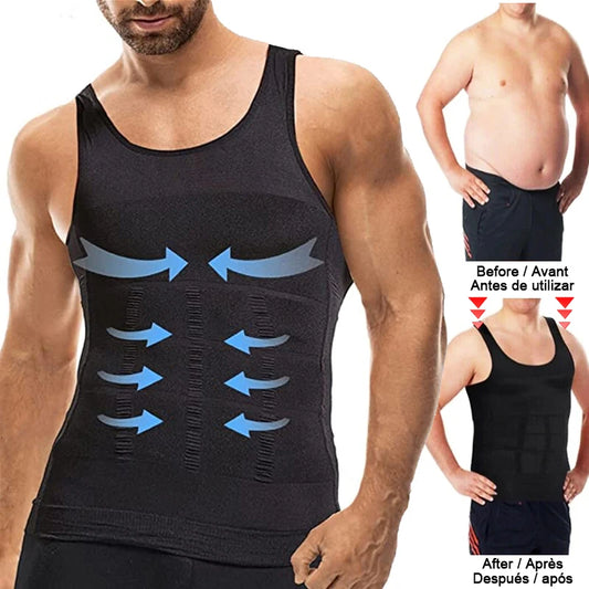 Mens Slimming Shirt Abs Abdomen Slim