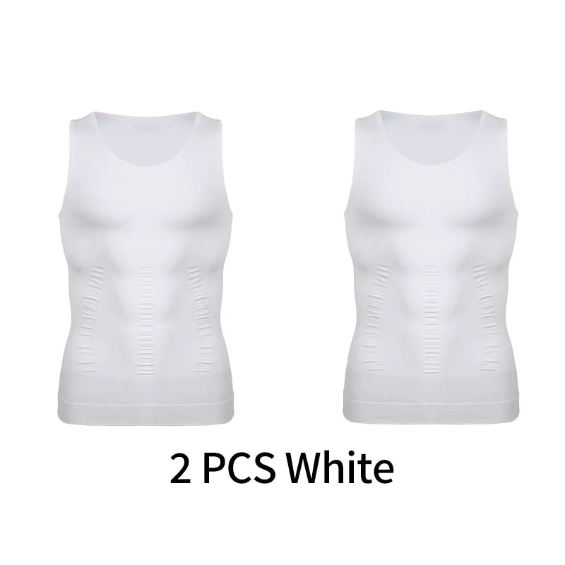 Mens Slimming Shirt Abs Abdomen Slim